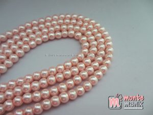 Mutiara Sintetis 6 mm Soft Pink (MTO-024)