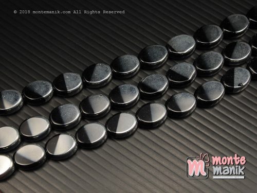 5 Butir Manik Kaca Candy Silver Hitam 10 mm (MKACA-02)