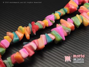 1 String Manik Kerang Kerikil Campur warna (MNKG-021)