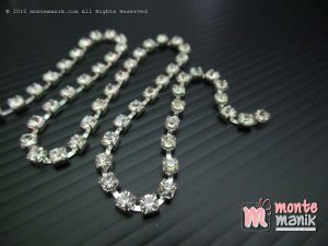 Diamond Renteng Mata Jarang 14 ss Putih Polos (DMD-050)
