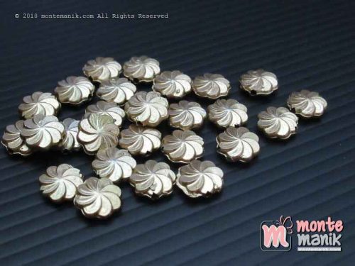 Parel Bulat Kincir 10 mm Gold (PAREL-013)
