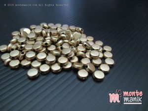 Parel Bunga Bulat Pipih Gold 6 mm (PAREL-07)