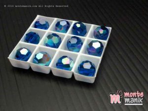 Kristal swarovsky Round Beads 8 mm Capri Blue AB 12-5000