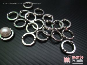 Pembatas manik Plastik Ring O Nikel 10 mm (SAPCER-033)
