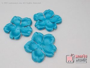 10 lembar Alpikasi Kelopak bunga Mangkok Biru 6 cm (APB-061)