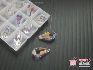 1 Pcs Kristal Swarovsky Classic Drop Pendants 11 mm Crystal AB 6000