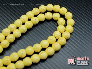 24 Pcs Manik Batu Phyrus 8 mm Kuning (BTA-01)