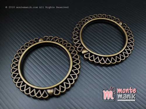 3 Pcs Manik Ring Plastik Bronze 4,5 cm (MPA-081)