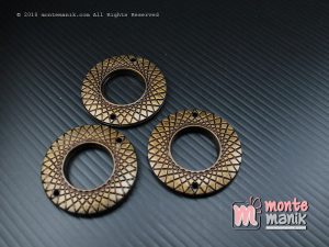 4 Pcs Manik Ring Plastik Bronze 3,5 cm (MPA-082)