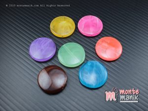 8 Pcs Manik Plastik Koin 2 cm (MPA-03)