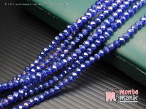 1 String Kristal Ceko Rondelle caprie blue4 mm (KRISTAL-081)