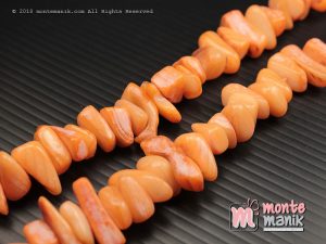 1 String Manik Kerang Kerikil Orange (MNKG-028)