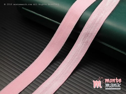 1 Yards Pita Elastis Glossy 1 cm Pink (ASE-06)
