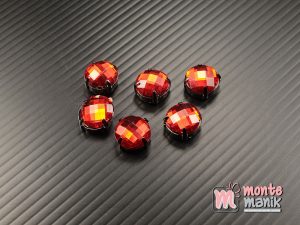 5 pcs Aplikasi Diamond Bundar Merah 12 mm (DMD-067)
