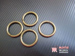 6 Buah Ring Tebal 3 mm x 2,5 cm Hijau Bakar (RING-12)