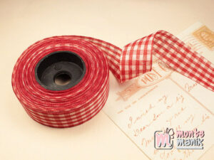 1 Roll Pita Gingham Merah 2,5 cm GM03 